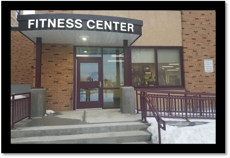 Picture of entrance to fitness center 